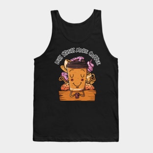 Less Stress More Coffee Yoga Version Tank Top